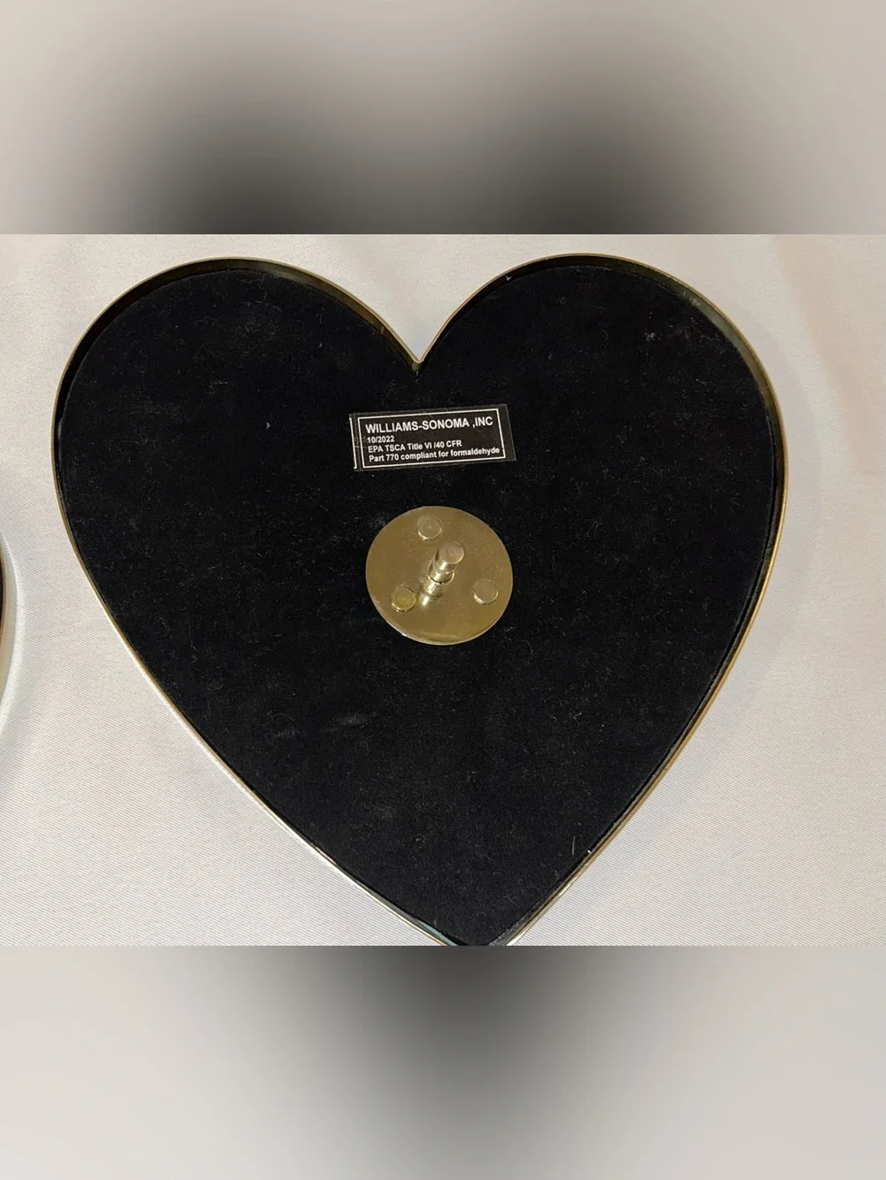 Pottery Barn Teen Gold Heart Wall Mirror Hooks